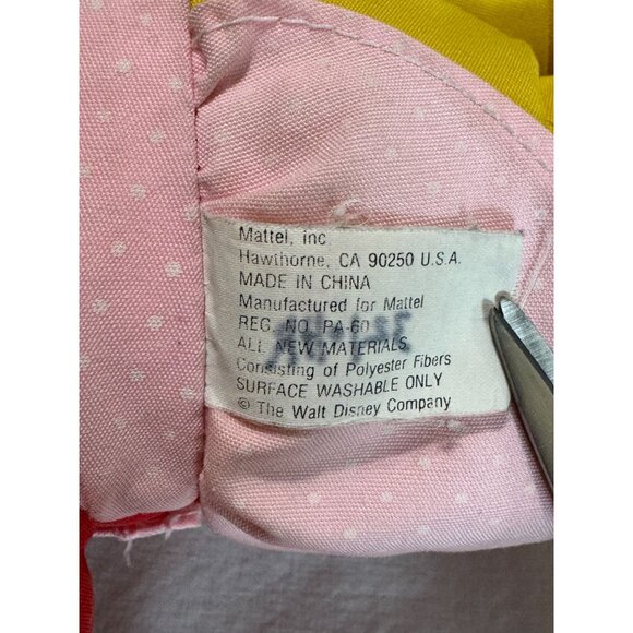 Mattel Minnie Mouse Learn to Dress Doll Pink Dress Bow 1980s Vintage STAINS - Picture 3 of 10